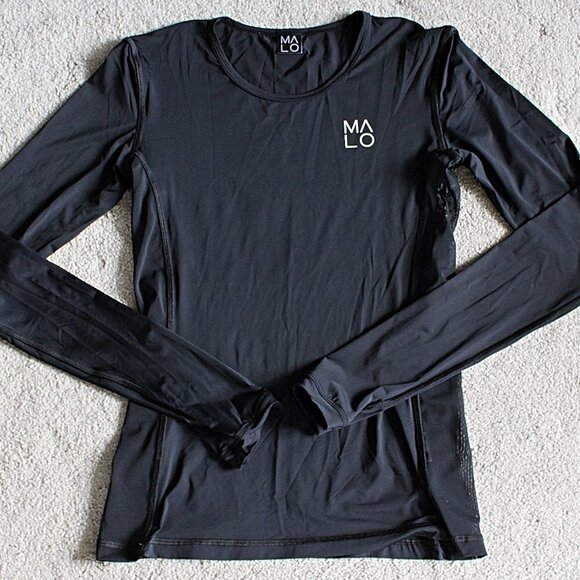Malo Republic - Women's Endure Long Sleeve Activewear Top - Black - Small - Picture 2 of 13